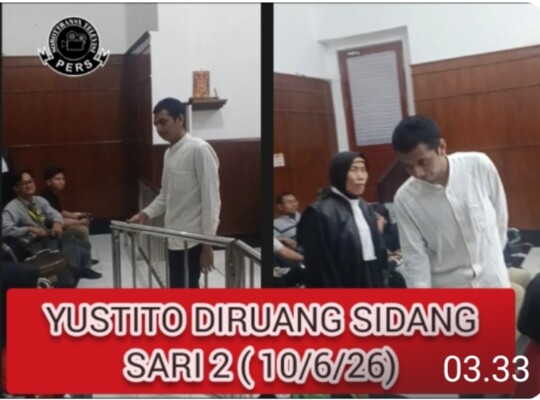 Edarkan 6 Klip Sabu Kuasai Timbangan Digital Terdakwa Yustito Dituntut JPU 4 Tahun Penjara
