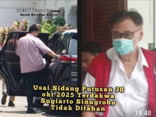 Hakim Kasasi Tolak Permohonan Kasasi Terdakwa Sugiarto Sinugroho