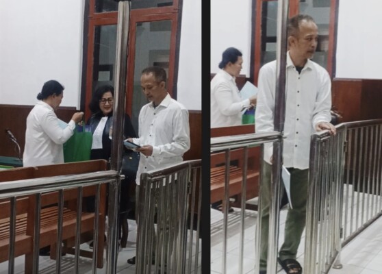 Komisaris Utama PT Awan Samudra Lestari Siti Hairijani Dan I Gede Widiana Sarat Diduga Melakukan Penipuan Uang Milik PT ECL Logistics Indonesia Sebanyak Rp 331.667.753 Di Adili.