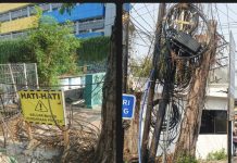 Kondisi Amburadul Jaringan Kabel Utilitas Telekomunikasi Sudah Diadukan Dinas Kominfo Dan Dinas DSDABM Kota Surabaya